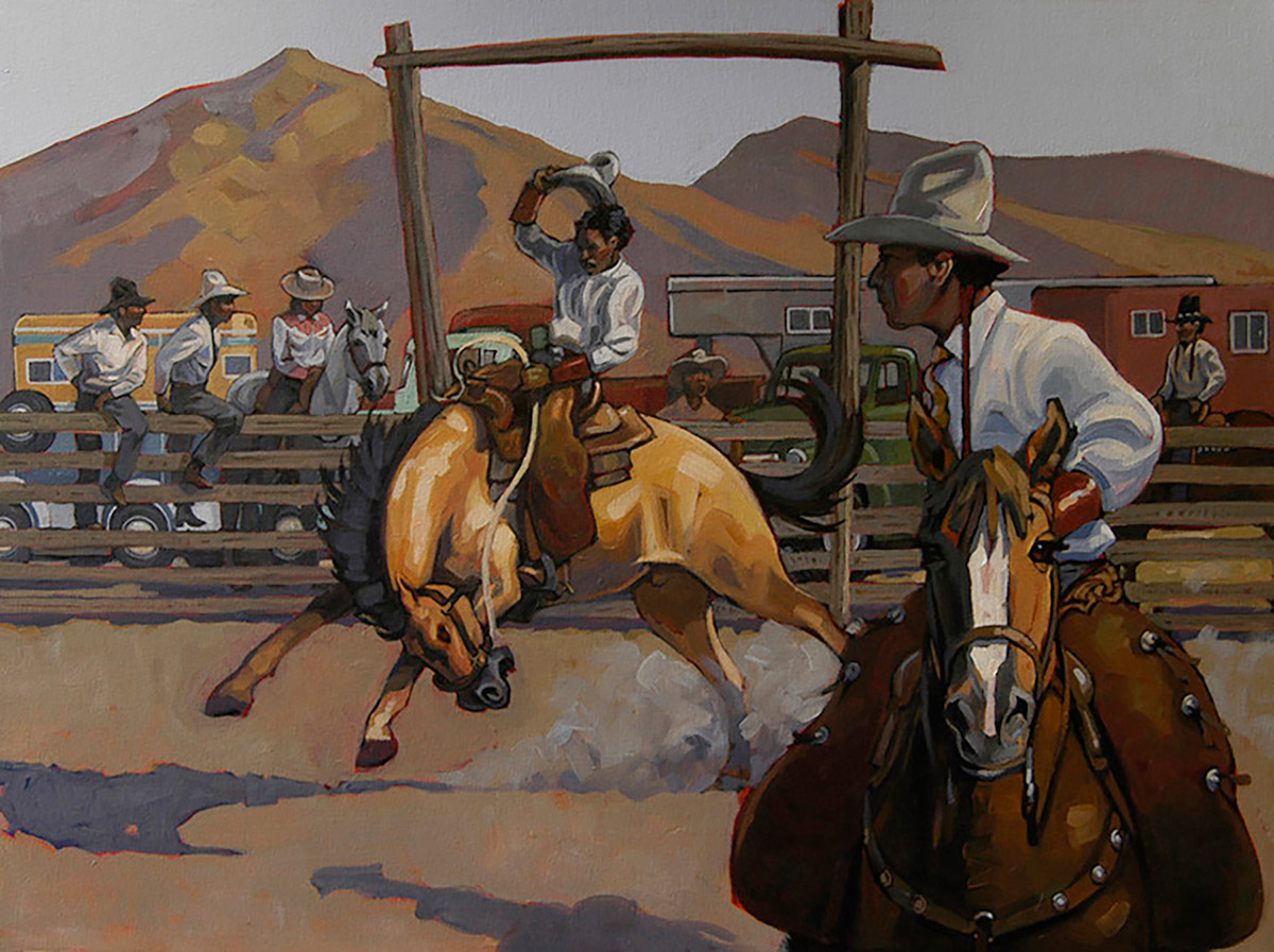 Award for Will Ersland's Indian Rodeo painting